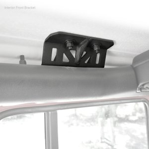 Jeep Wrangler JLU Roof Rack Accessory - Go Rhino - SRM Roll Bar Mount Kit - Textured Black - `19-`22